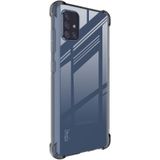 Voor Samsung Galaxy A71 5G IMAK Volledige dekking Schokvrije TPU beschermhoes (Transparant Zwart)