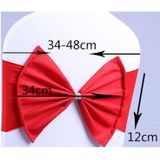 Spandex Chair Sash fit all chair Wedding Chair Sashes Bow Elastic Chair Ribbon Back Tie Bands for Wedding Party Ceremony Banquet(Wine Red)