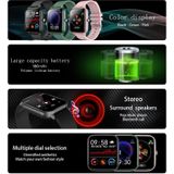 P6 1.54 inch TFT Color Screen IP68 Waterproof Smart Bracket  Support Bluetooth Call / Sleep Monitoring / Heart Rate Monitoring(Green)
