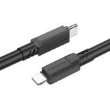 Borofone BX81 2.4A USB-C / Type-C naar 8-pins Goodway PD-oplaadgegevenskabel  lengte: 1 m