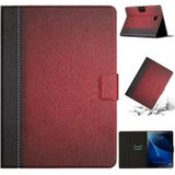 Voor Samsung Galaxy Tab A 10.1 T580 Stitching Effen Kleur Smart Leather Tablet Case (Rood)