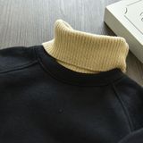 Herfst en winter wol hoge kraag trui draad fleece verdikking Sweatshirt kinderen kleding  grootte: 7 werven (groen)