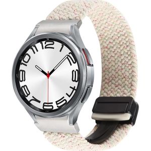 Voor Samsung Galaxy Watch 6/5/4 Magnetische vouwgesp Nylon geweven horlogeband (Starlight kleurrijk)