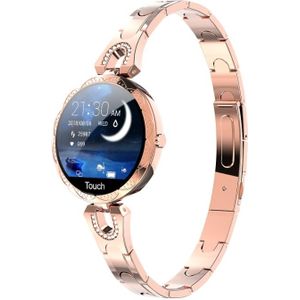 AK15 Fashion Smart Female Bracelet  1.08 inch Color LCD Screen  IP67 Waterproof  Support Heart Rate Monitoring / Sleep Monitoring / Remote Photography (Rose Gold)