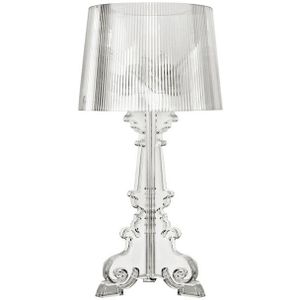 LED Bedlamp Bedroom Living Room Acryl Desk Lamp Bedside Lamp Shade Table Light Night(Transparent)