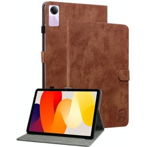 Voor Xiaomi Redmi Pad SE 11 inch Tijgerpatroon Flip lederen tablethoes