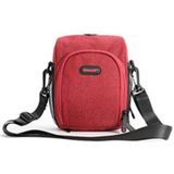 Rhinowalk Bicycle Front Handlebar Bag Multifunctional Shoulder Waterproof Mobile Phone Bag Cycling Riding Equipment Bag(Red)