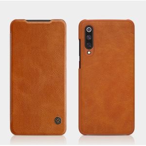 For Xiaomi Mi 9 Pro 5G NILLKIN QIN Series Crazy Horse Texture Horizontal Flip Leather Case with Card Slot(Brown)