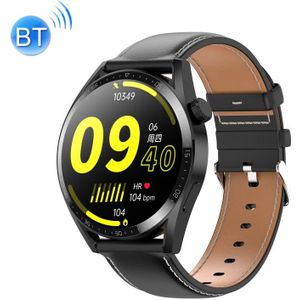 Ochstin 5HK3 Plus 1 36 inch rond scherm Bluetooth smartwatch  band: leer