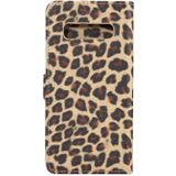 Leopard Texture PU + TPU Horizontal Flip Leather Case for Galaxy S10  with Holder & Card Slots & Wallet (Yellow)