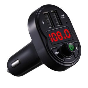 X1 Car Handsfree Kit FM Transmitter Wireless Audio Receiver MP3 Player Dual USB Fast Charger