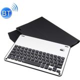 FT-1039B Detachable Bluetooth 3.0 Aluminum Alloy Keyboard +  Lambskin Texture Leather Case for iPad Pro 10.5 inch / iPad Air (2019)  with Water Repellent / Three-gear Angle Adjustment / Magnetic / Sleep Function (Black)