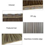 16# One-piece Seamless Five-clip Wig Long Straight Wig Piece