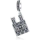 S925 Sterling Silver Notre Dame de Paris Pendent DIY Bracelet Necklace Accessories