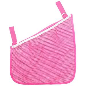 3 PCS Baby Stroller Storage Net Bag Multi-Function Storage Hanging Bag(Pink)