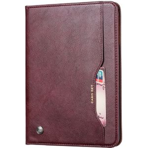 Knead Skin Texture Horizontal Flip Leather Case for iPad 9.7 2018 / 2017 / Air / Air 2/Pro 9.7  with Photo Frame & Holder & Card Slots & Wallet(Wine Red)