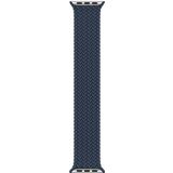 130mm Nylon Braided Watch Band For Apple Watch Series 7 41mm / 6&SE&5&4 40mm / 3&2&1 38mm(Dark Blue)