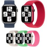 130mm Nylon Braided Watch Band For Apple Watch Series 7 41mm / 6&SE&5&4 40mm / 3&2&1 38mm(Dark Blue)