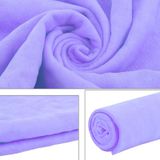 KANEED Synthetic Chamois Drying Towel Super Absorbent PVA Shammy Cloth for Fast Drying of Car  Size: 43 x 32 x 0.2cm(Purple)