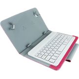 Universal Bluetooth Keyboard with Leather Case & Holder for Ainol / PiPO / Ramos 9.7 inch / 10.1 inch Tablet PC(Magenta)