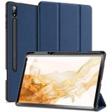 Voor Samsung Galaxy Tab S7 Fe / S7 + DUX DUCIS DOMO-serie Horizontale Flip Magnetische PU-lederen tas met drie-vouwbare houder & wake-up / slaapfunctie