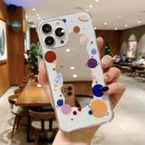 For iPhone 13 Pro Max Color Painted Mirror Phone Case(Colorful Starry Sky)