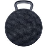 A01L Cloth Texture Round Portable Mini Bluetooth Speaker  Support Hands-free Call & TF Card(Black)