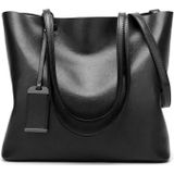 Fashion PU Leather Ladies HandBags Women Messenger Bags Crossbody Shoulder Bag(Black)