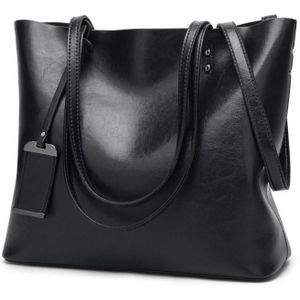 Fashion PU Leather Ladies HandBags Women Messenger Bags Crossbody Shoulder Bag(Black)