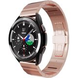 Voor Samsung Galaxy Watch 5 Pro 45 mm stalen horlogeband (roségoud)