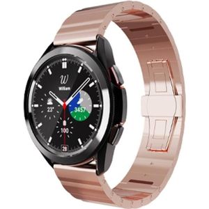 Voor Samsung Galaxy Watch 5 Pro 45 mm stalen horlogeband (roségoud)