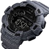 SKMEI 1472 Multifunctional Men Outdoor Sports Noctilucent Waterproof Didital Wrist Watch (Grey)