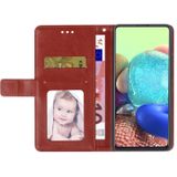 Voor Samsung Galaxy A70 Y Stitching Horizontale Flip Lederen Case met Houder & Card Slots & Portemonnee & Fotolijst (Bruin)