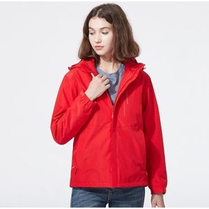 Ladys Detachable 3 in 1 Pair Of Waterproof  Windproof  Warm And Breathable Couples Stormsuit (Color:Red Size:L)
