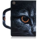 Half-faced Cat patroon horizontale Flip lederen case voor Galaxy tab S5E 10 5 T720/T725  met houder & Card slot & portemonnee