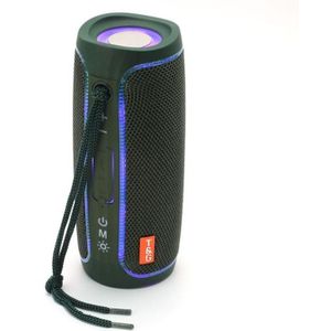 T&G TG288 TWS Portable LED Light Bluetooth Speaker(Green)