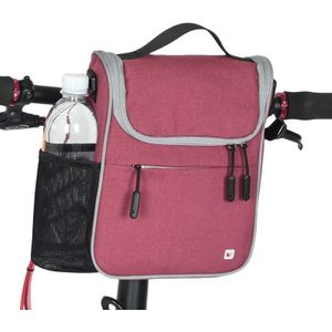 Rhinowalk Bicycle Front Bag Large Capacity Multi-function Handle Bag Folding Bike Electric Bicycle Bag(Light Rose Red)