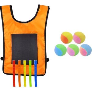 Kinderen Dodgeball Vest voor ouder-kind Outdoor Games met 5 ballen  specificatie: Kleine + 5 staarten