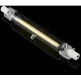 R7S 110V 13W 118mm COB LED Bulb Glass Tube Replacement Halogen Lamp Spot Light(6000K White Light)