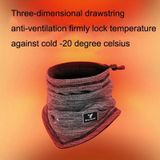 YIPINU YPU-5 Herfst/Winter Warm Bib Fietsmasker Dikke Polar Fleece Sjaal  Maat: Gratis Code (Donkerpaars)
