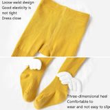 Spring And Autumn Children Tights Baby Knitting Pantyhose Size: M 1-2 Years Old(Yellow)