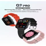 Q9PRO 1.7 inch Kleurenscherm Smart Watch  IP68 Waterdicht  Ondersteuning Temperatuur Monitoring / Hartslag Monitoring / Bloeddruk Monitoring / Bloed Oxygen Monitoring / Slaapmonitoring (Roze)