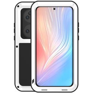 Voor Huawei P50 Pro Love Mei Metalen Schokbestendig Waterdicht Stofdicht Beschermende telefoonhoesje zonder Glass