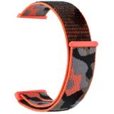Nylon Loop Watch Band For Apple Watch Series 7 45mm / 6&SE&5&4 44mm / 3&2&1 42mm(Orange Camouflage)