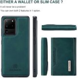 For Samsung Galaxy S20 Ultra DG.MING M2 Series 3-Fold Multi Card Bag + Magnetic Back Cover Shockproof Case with Wallet & Holder Function(Green)