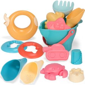 14 in 1 buiten spelen water spelen zand zachte siliconen materiaal gereedschap kinderen spelen WaterToy set