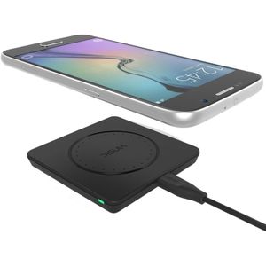 Vinsic 5V 1A Output Qi Standard Portable Wireless Charger Pad  For iPhone 8 / 8 Plus / X &  Galaxy Note 5/S6/S6 Edge/S6 Edge+ & Nokia Lumiaand Other Qi-Enabled Phones and Tablets (AC Adapter not Included)
