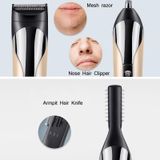 SHINON 6 In 1 Multifunctional Electric Hair Clipper Set(USB (Black))