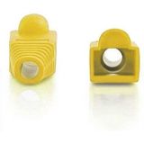 Network Cable Boots Cap Cover for RJ45  Yellow (500 pcs in one packaging  the price is for 500 pcs)(Yellow)