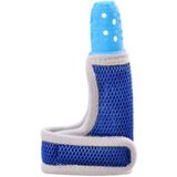 ZT001 Baby Silicone Molar Finger Cots Children Anti-Bite Hand Breathable Thumb Cots Teether Maternal And Baby Products(Blue)